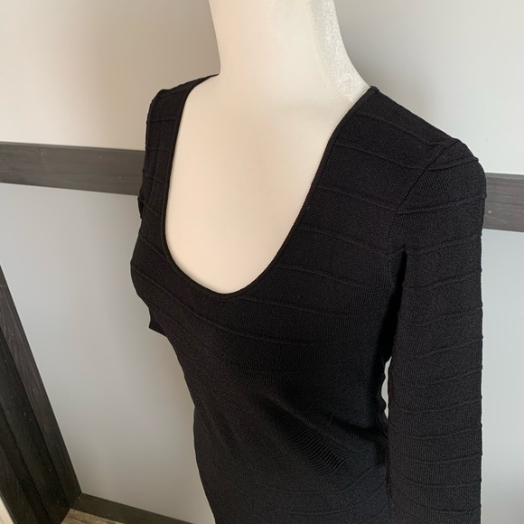 MNG BASICS fitted ribbed 3/4raglan sleeve bodycon - Picture 5 of 15